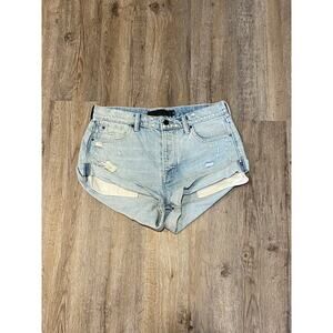 Alexander Wang Womens Hike Denim Shorts Size 28